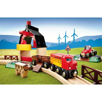BRIO - Farm Railway Set 20 pieces - Modern Teaching Aids NZ