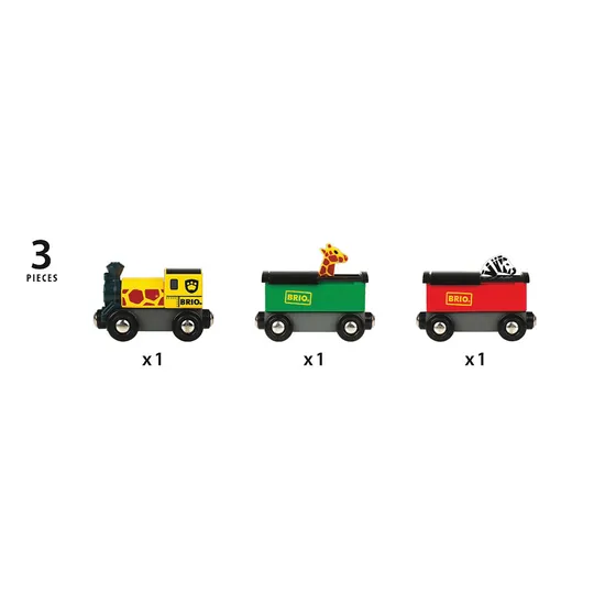 BRIO - Safari Train 3 Pieces - Modern Teaching Aids NZ