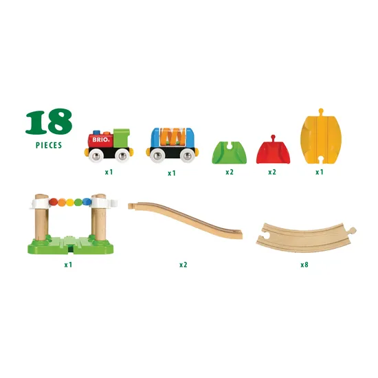 BRIO My First - Railway Beginner Pack 18 Pieces - Modern Teaching Aids NZ