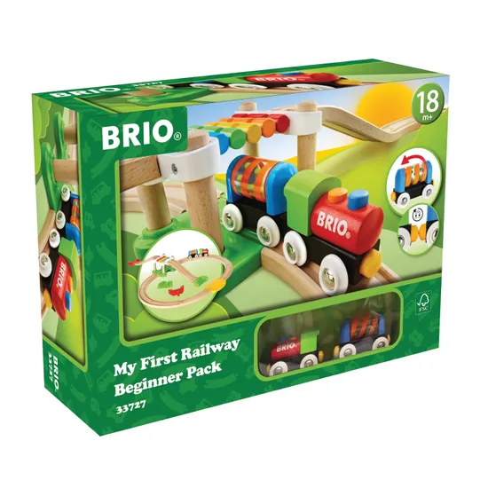 BRIO My First - Railway Beginner Pack 18 Pieces - Modern Teaching Aids NZ