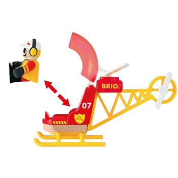 BRIO - Firefighter Helicopter 3 pieces - Modern Teaching Aids NZ