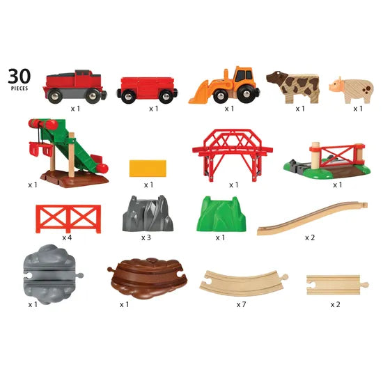 BRIO - Animal Farm Set 30 Pieces - Modern Teaching Aids NZ
