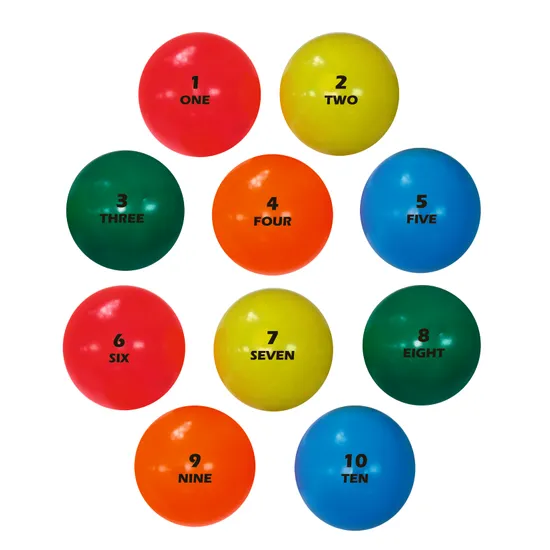 Number Balls 20cm Set of 10