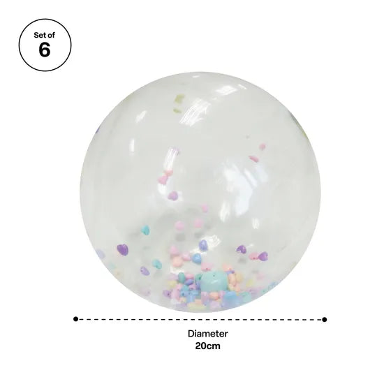 See-Through Sensory Balls - Set of 6 - Modern Teaching Aids NZ