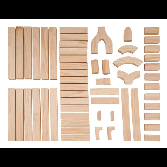 Unit Blocks Set - Five Children Set - 56 pieces - Modern Teaching Aids NZ