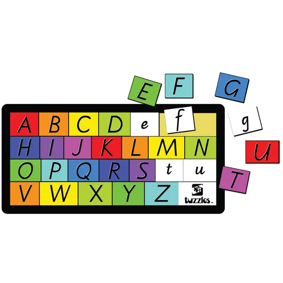Tuzzles Double Layer Alphabet Tray Puzzle 52 Pieces - Modern Teaching Aids NZ