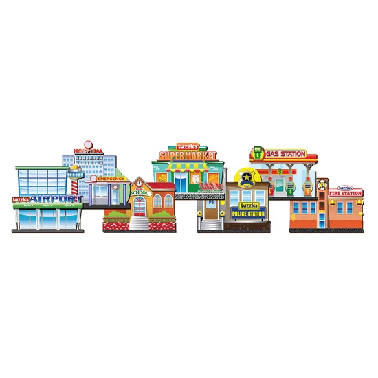 Tuzzles - Buildings Set - 14 Pieces - Modern Teaching Aids NZ