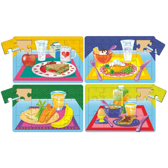 Tuzzles Meal Time Set of 4 Puzzles - Modern Teaching Aids NZ
