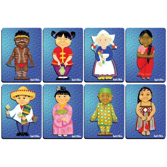 Tuzzles Children of the World 8 Puzzles - Modern Teaching Aids NZ