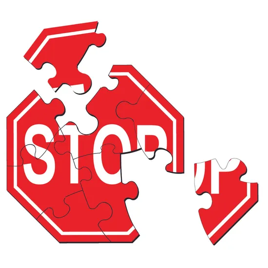 Tuzzles Road Signs Table Puzzle Set - Modern Teaching Aids NZ