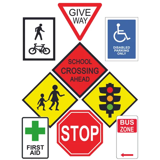 Tuzzles Road Signs Table Puzzle Set - Modern Teaching Aids NZ