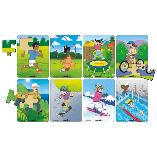 Tuzzles Fit and Healthy Activity Puzzles x 8 - Modern Teaching Aids NZ