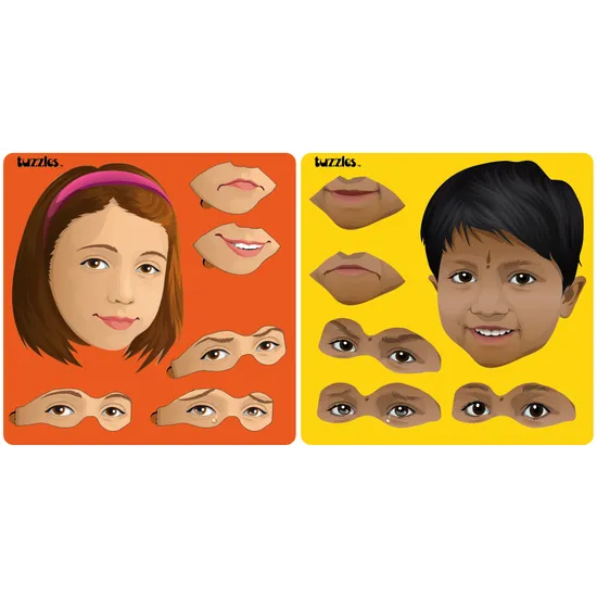 Boy and Girl Feelings Puzzles 2 x 15 Pieces - Modern Teaching Aids NZ