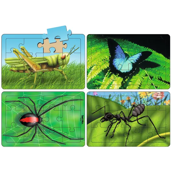 Insects Puzzles 4 x 12 Pieces - Modern Teaching Aids NZ