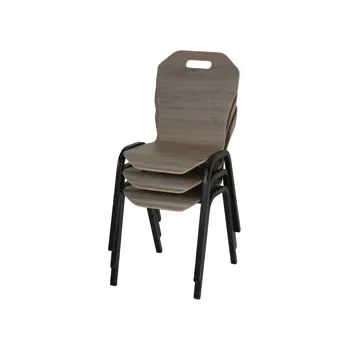 BAUSPACES - Stackable Chair - 46cm - Black - Modern Teaching Aids NZ