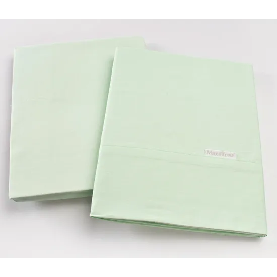 Max & Rosie Cotton Cot Sheet Set - Mint Green - Modern Teaching Aids NZ