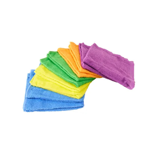 Max & Rosie Cotton Face Washers - Rainbow 10 Pieces - Modern Teaching Aids NZ