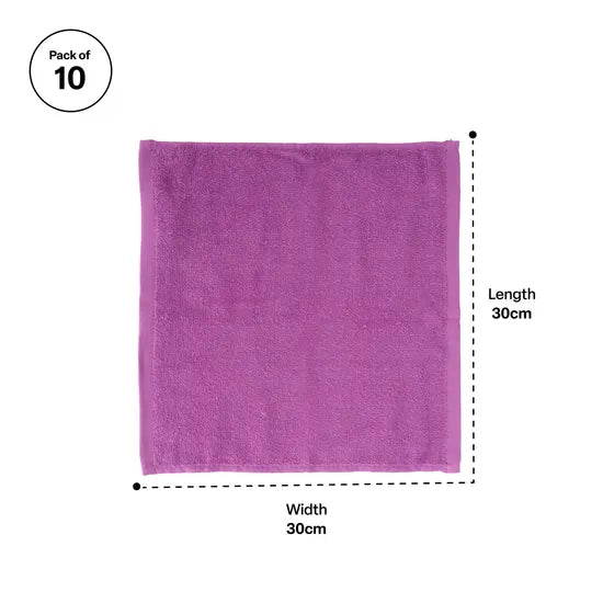 Max & Rosie Cotton Face Washers - Rainbow 10 Pieces - Modern Teaching Aids NZ