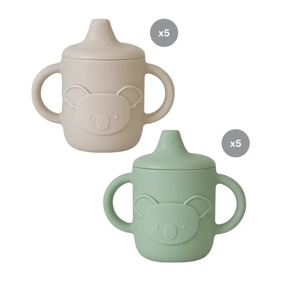 Silicone Sippy Cup Set of 10