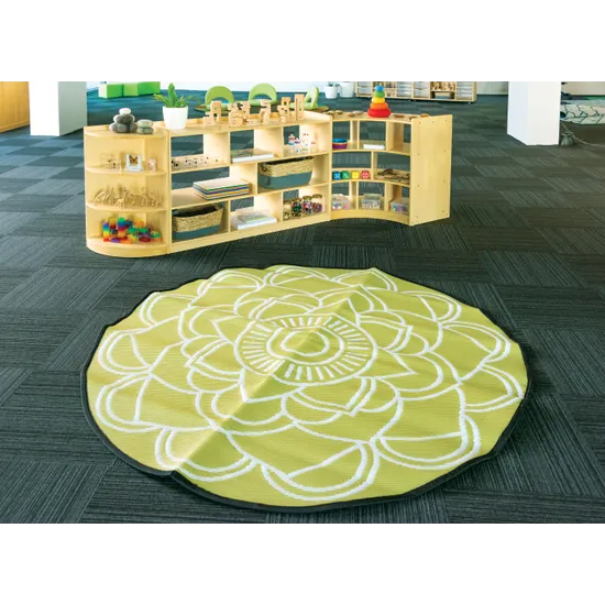 MTA Spaces - Mandala Recycled Outdoor Mat - 180 cm (dia.) - Modern Teaching Aids NZ