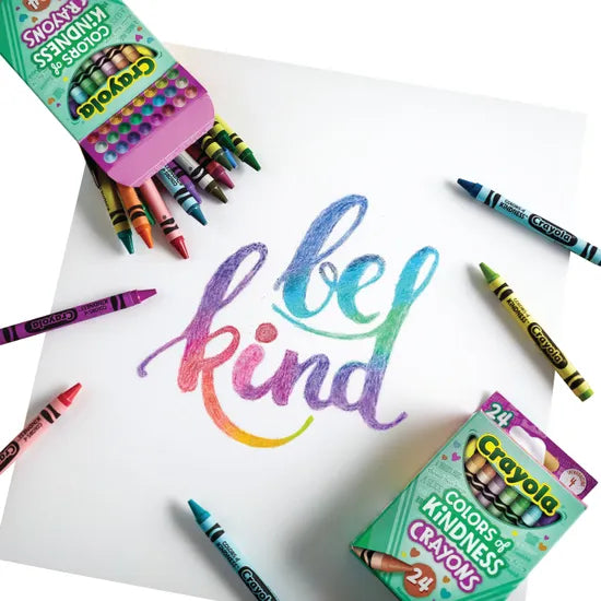 Colours of Kindness Crayons - Pack of 24 - Modern Teaching Aids NZ