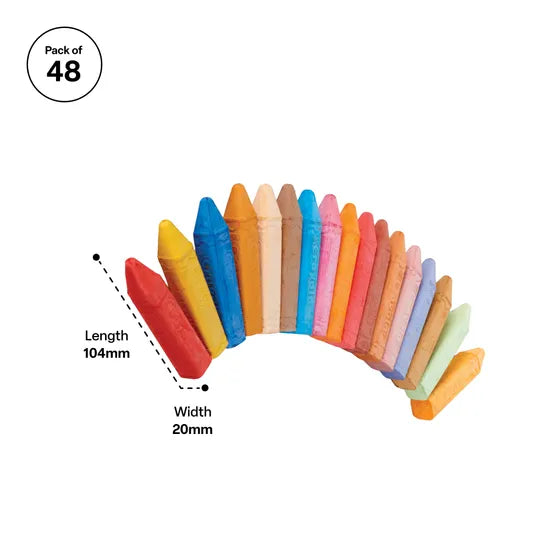 Crayola Sidewalk Thick Chalk - Box of 48 - Modern Teaching Aids NZ