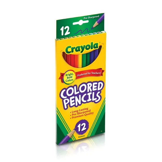 Crayola Round Coloured Pencils - Pack of 12 - Modern Teaching Aids NZ