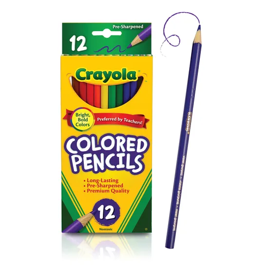 Crayola Round Coloured Pencils - Pack of 12 - Modern Teaching Aids NZ