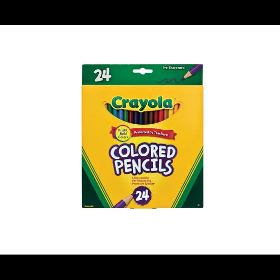 Crayola Round Coloured Pencils - Pack of 24 - Modern Teaching Aids NZ