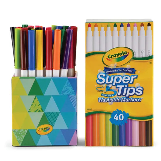 Crayola Supertip Washable Markers - Pack of 40 - Modern Teaching Aids NZ