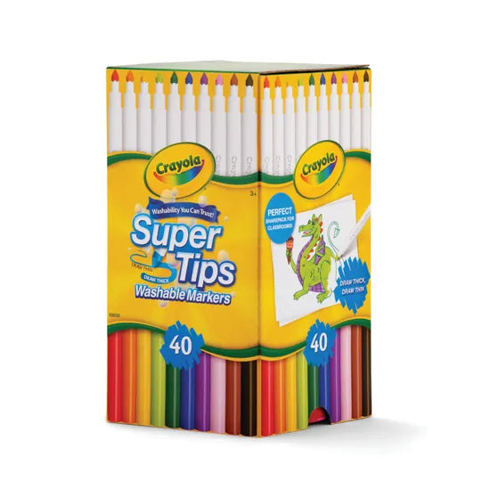 Crayola Supertip Washable Markers - Pack of 40 - Modern Teaching Aids NZ