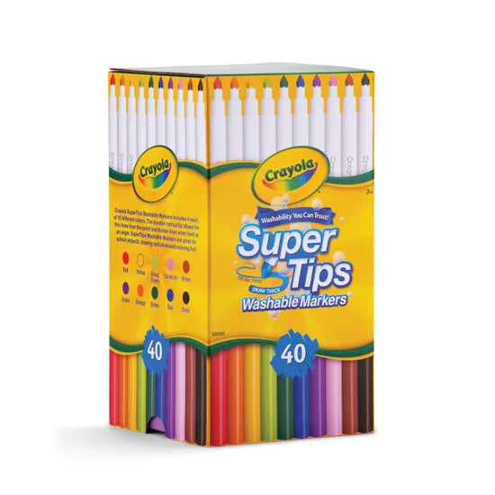 Crayola Supertip Washable Markers - Pack of 40 - Modern Teaching Aids NZ