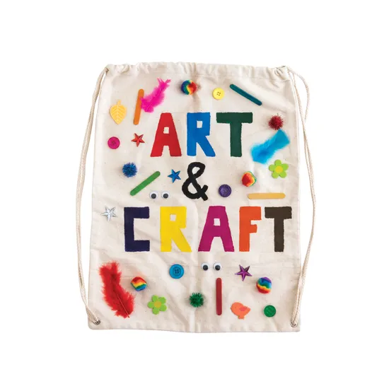 Calico Drawstring Backpack - Pack of 10 - Modern Teaching Aids NZ