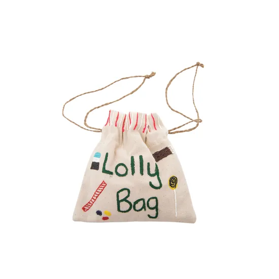 Calico Mini Drawstring Bag - Pack of 10 - Modern Teaching Aids NZ