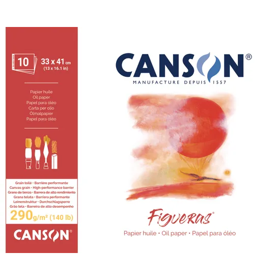 Canvas Paper Pad (330 x 410mm) 290gsm - 10 Sheets - Modern Teaching Aids NZ