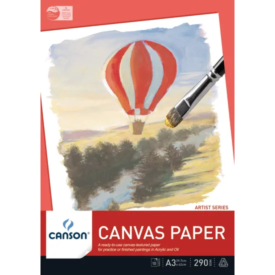 Canvas Paper Pad (330 x 410mm) 290gsm - 10 Sheets - Modern Teaching Aids NZ