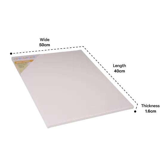 Thin Stretched Canvas - 40x50cm (1.6cm thick) - Modern Teaching Aids NZ