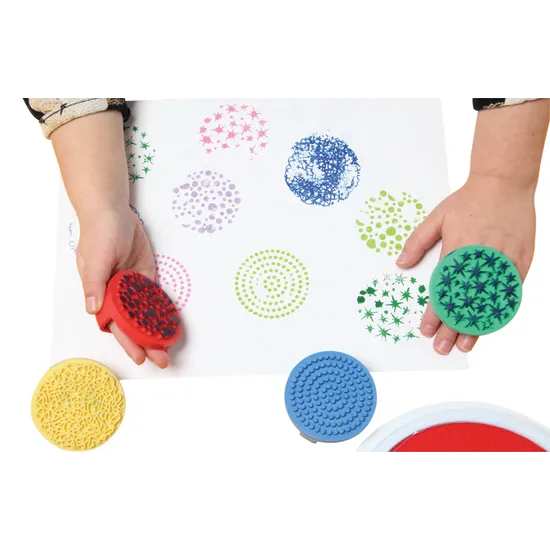 Paint and Clay Palm Printers - Set of 4 - Modern Teaching Aids NZ