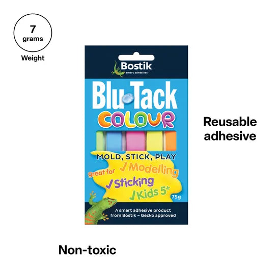 Blu Tack - Coloured 75g - Modern Teaching Aids NZ