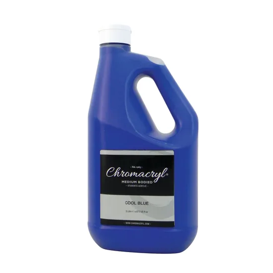 Chromacryl Acrylic Paint - Cool Blue 2 Litre - Modern Teaching Aids NZ
