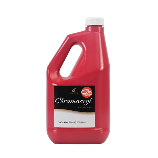 Chromacryl Acrylic Paint 2 L - Cool Red