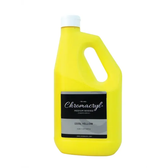 Chromacryl Acrylic Paint 2 L - Cool Yellow