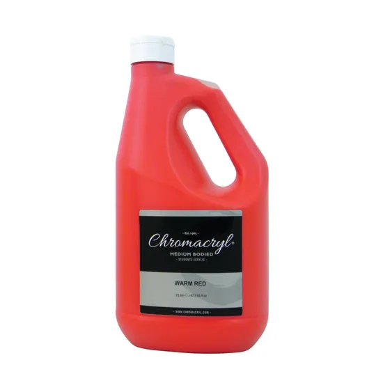 Chromacryl Acrylic Paint 2L - Warm Red - Modern Teaching Aids NZ