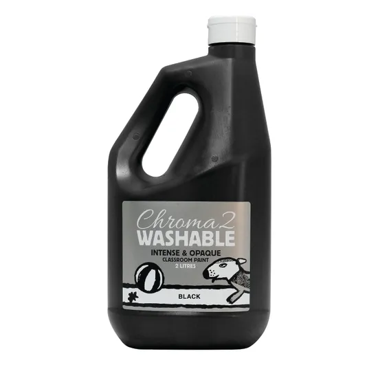 Chroma 2 Black 2 Litre Paint - Modern Teaching Aids NZ