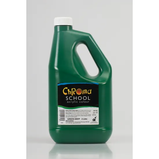 Chroma School Paint 2 L - Green Deep