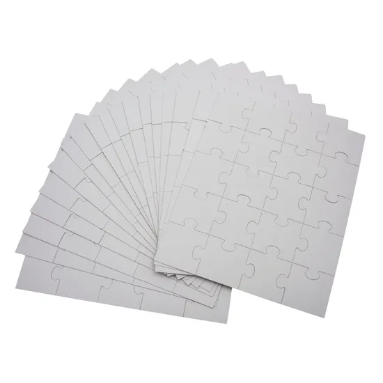 Blank Cardboard Puzzles - Pack of 20 - Modern Teaching Aids NZ