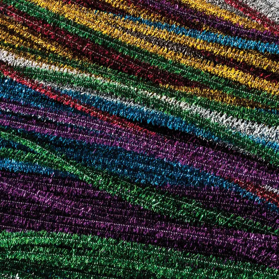Creatistics Tinsel Pipe Cleaners - Pack of 150 - Modern Teaching Aids NZ