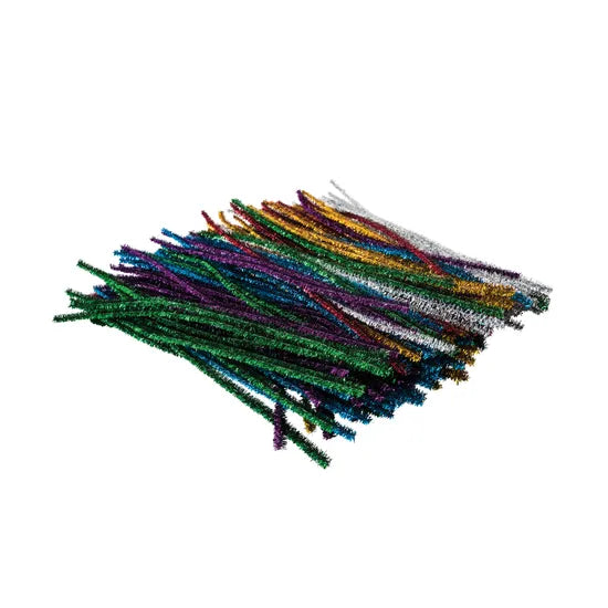 Creatistics Tinsel Pipe Cleaners - Pack of 150 - Modern Teaching Aids NZ
