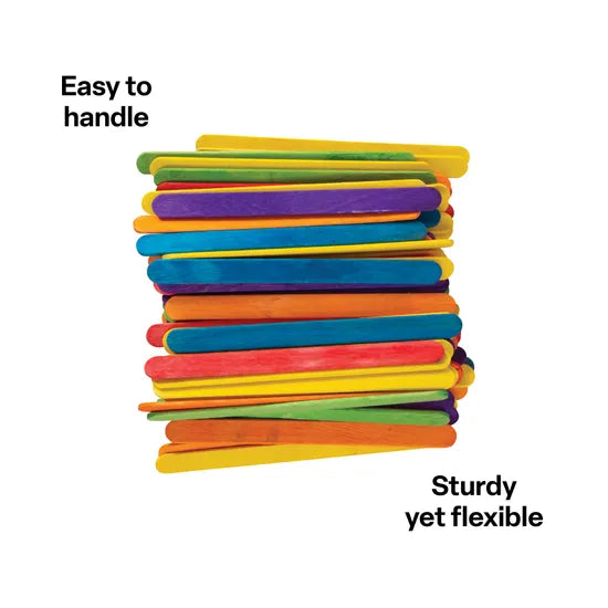 Paddle Pop Sticks Coloured - Pack of 1000 - Modern Teaching Aids NZ