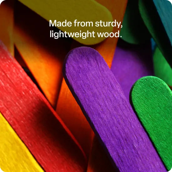 Paddle Pop Sticks Coloured - Pack of 1000 - Modern Teaching Aids NZ